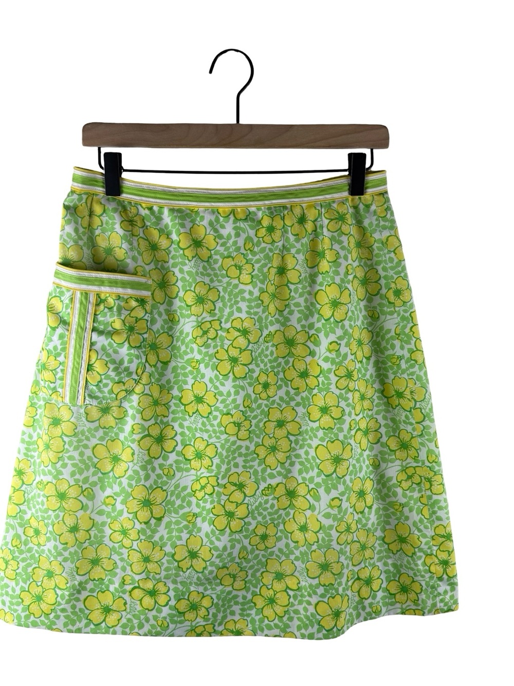 Vintage The Lilly Lilly Pulitzer Green Floral Skirt